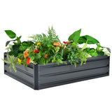Outdoor Metal Raised Garden Bed Elevated Planter Box
