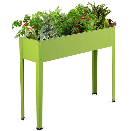 Raised Garden Bed with Bottom Drainage Holes-Green