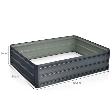 Outdoor Metal Raised Garden Bed Elevated Planter Box