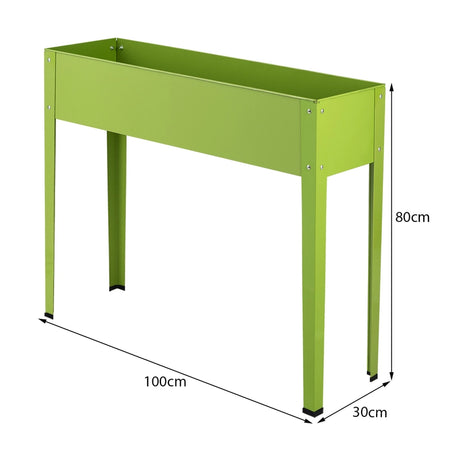 Raised Garden Bed with Bottom Drainage Holes-Green