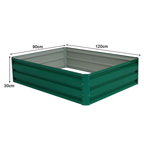 Outdoor Metal Raised Garden Bed Elevated Planter Box