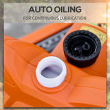 DURHAND 2000W Powerful Electric Chainsaw, 16" Aluminium Blade Portable Corded Chain Saw, 7250rpm Chain Saw for Garden Tree Pruning, 13m/s Chain Speed Auto Chain Lubrication to Cut Wood, Orange