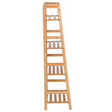 HOMCOM Bamboo Ladder Shelf, 4-Tier Bookshelf, Freestanding Bookcase for Living Room, Study, Bedroom, Home Office, 48 x 31.5 x 120cm, Natural Wood Effect