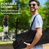 Outsunny Set of 2 Reclining Folding Camping Chair w/ Detachable Footrest, Storage Bag, Cup Holder & Headrest, Lightweight Portable Camp Chair for Beach, Picnic, Orange and Black