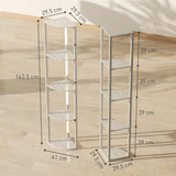 HOMCOM Three-Tier Corner Floor Lamp