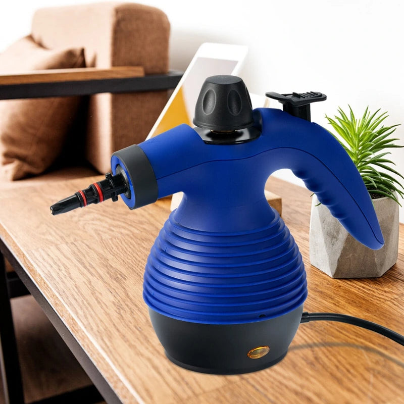 Multi-purpose Handheld Steam Cleaner with 9 Piece Accessories-Blue