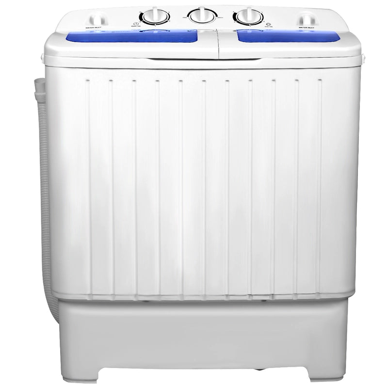 8 KG Twin Tub Washing Machine with Time Control and Drain Hose