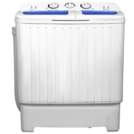 8 KG Twin Tub Washing Machine with Time Control and Drain Hose