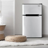 90L Freestanding Undercounter Refrigerator with 2 Reversible Door-Grey