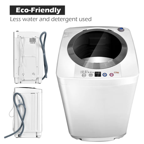 Full-Automatic Portable Washer with 6 Programs and 3 Water Level
