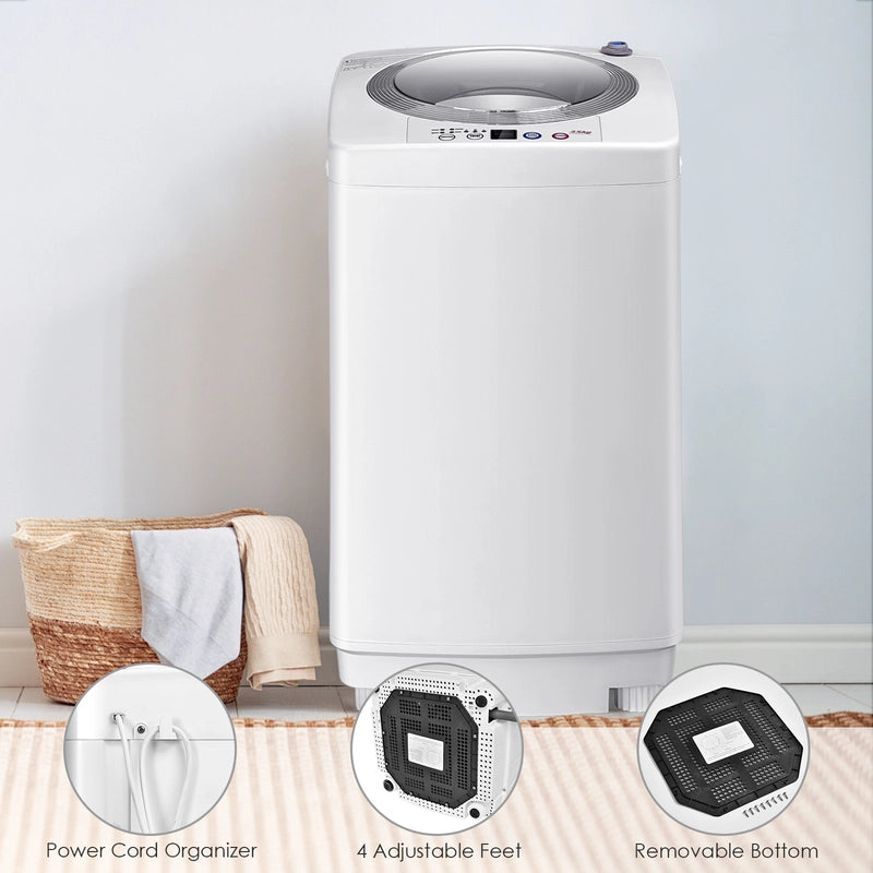 Full-Automatic Portable Washer with 6 Programs and 3 Water Level