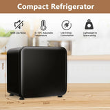 0~10C Compact Refrigerator with Reversible Door for Dorm Apartment-Black