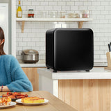 0~10C Compact Refrigerator with Reversible Door for Dorm Apartment-Black