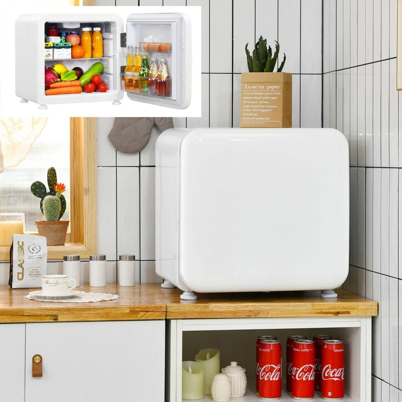 0~10C Compact Refrigerator with Reversible Door for Dorm Apartment-White
