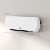 HOMCOM 2000W Wall Mounted Ceramic Space Heater, 10-49C Temperature, White