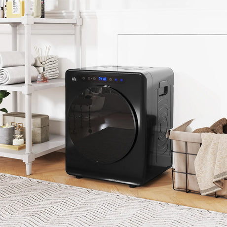 HOMCOM 4kg Compact 40-60  Tumble Dryer - Black