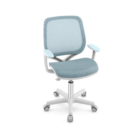 Swivel Mesh Children Computer Chair with Adjustable Height-Blue