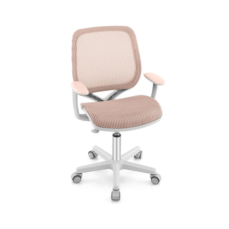Swivel Mesh Children Computer Chair with Adjustable Height-Pink