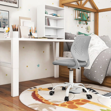 Ergonomic Children Study Chair with Adjustable Height-Grey