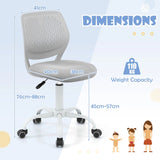 Ergonomic Children Study Chair with Adjustable Height-Grey