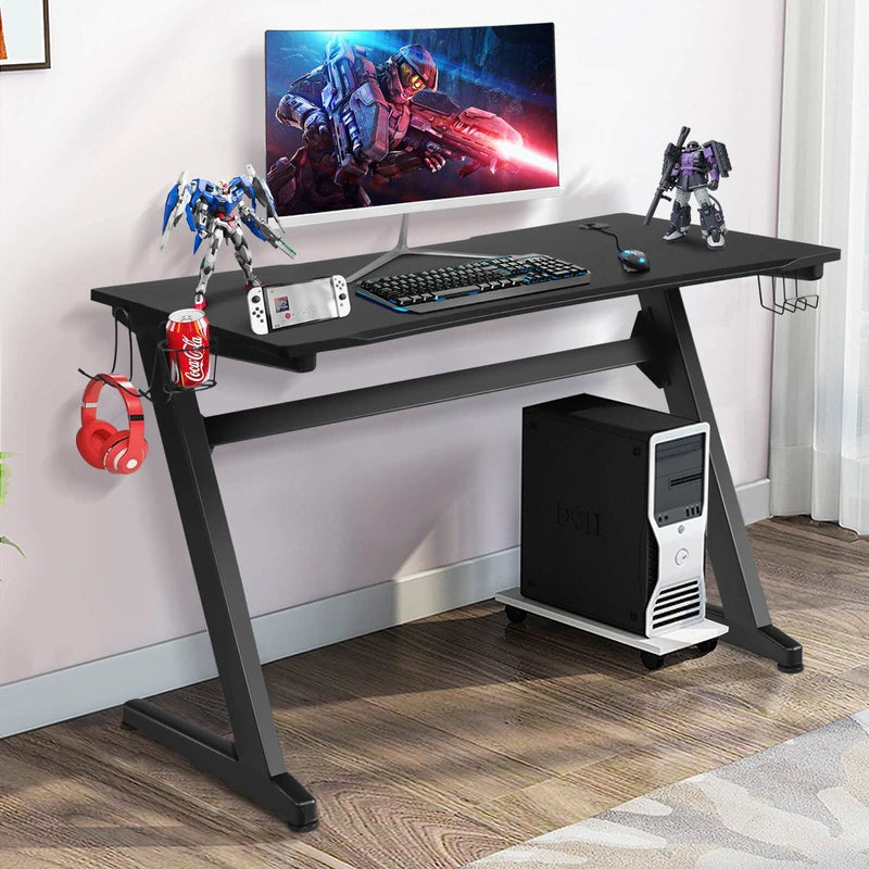 Cup and Headphone Holder Z-shape Frame E-sports Gaming Desk