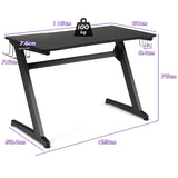 Cup and Headphone Holder Z-shape Frame E-sports Gaming Desk