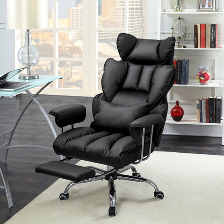 Ergonomic High Back Office Chair Executive Computer Desk Chair-Black
