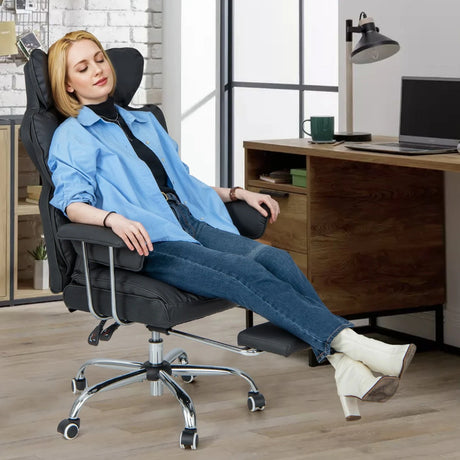 Ergonomic High Back Office Chair Executive Computer Desk Chair-Black