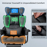 Ergonomic High Back Office Chair Executive Computer Desk Chair-Black