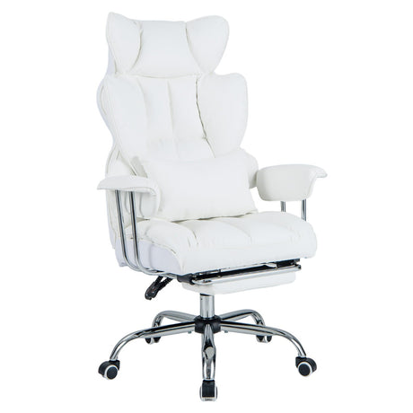 Ergonomic High Back Office Chair Executive Computer Desk Chair-White