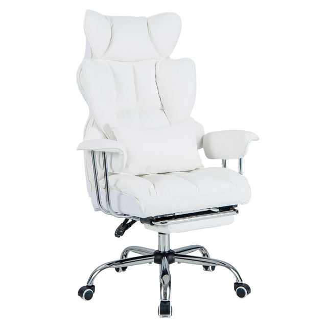 Ergonomic High Back Office Chair Executive Computer Desk Chair-White