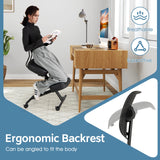 Ergonomic Kneeling Chair Posture Correction Stool with Back Support