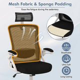 Ergonomic Office Chair with Adjustable Lumbar Support-White