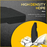 Outsunny Four-Piece Plastic Cantilever Parasol Base - Black