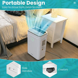 25L/Day Dehumidifier with 6.5L Water Tank and 24H Timer for Home Basement-White