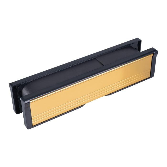 GOLD ANODISED INTUMESCENT LETTERBOX 10 INCH - GOLD - EACH