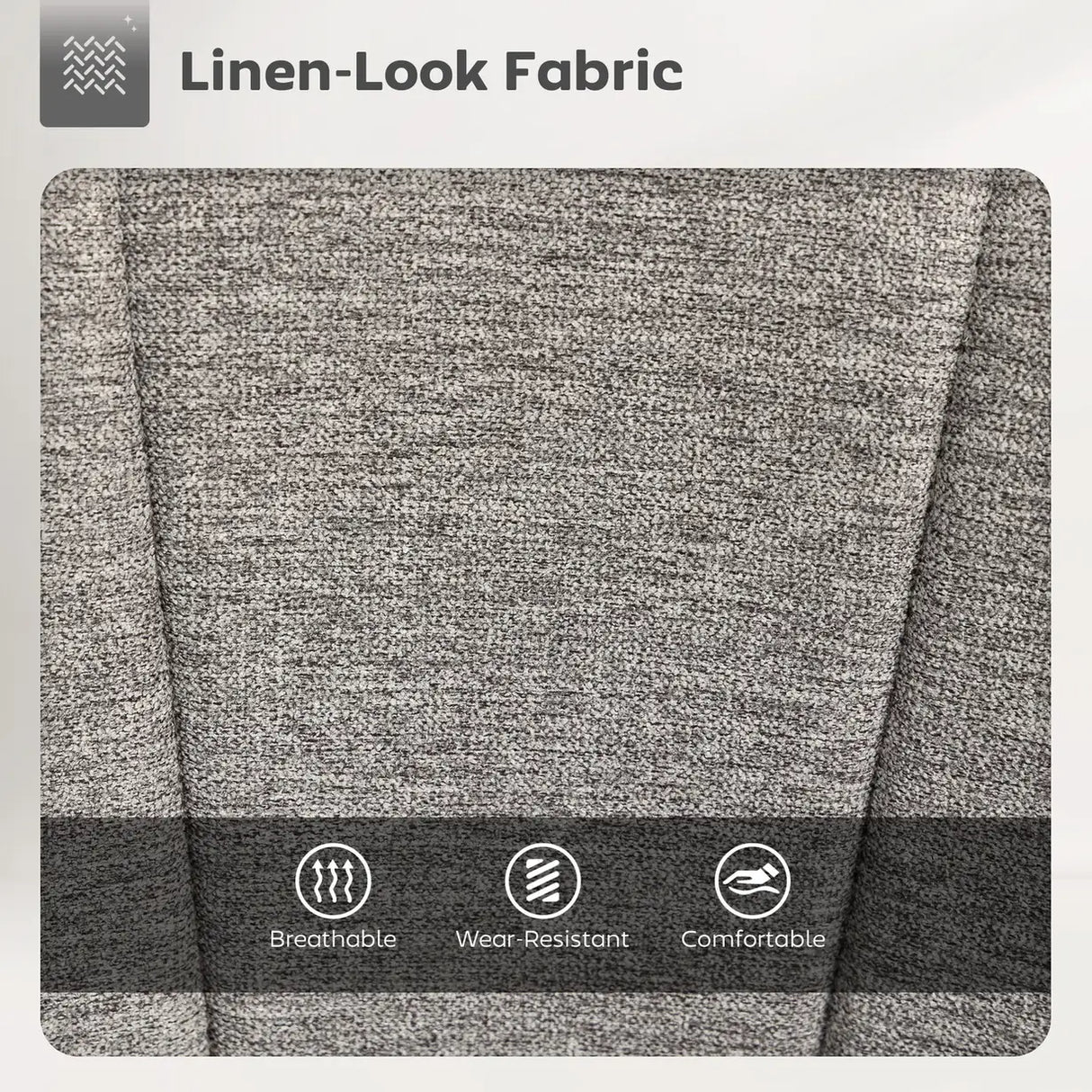 HOMCOM Set of Two Relaxed Tub Bar Stools - Grey