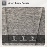 HOMCOM Set of Two Relaxed Tub Bar Stools - Grey