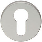 ESCUTCHEON - EURO PROFILE ON CONCEALED FIX ROUND ROSE - SATIN ANODISED ALUMINIUM - 50 x 8 - EACH