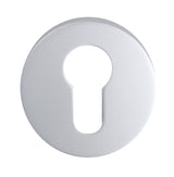 ESCUTCHEON - EURO PROFILE ON CONCEALED FIX ROUND ROSE - SATIN ANODISED ALUMINIUM - 52 x 8 - EACH
