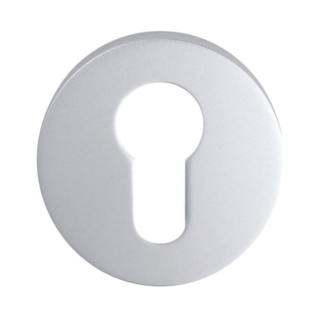 ESCUTCHEON - EURO PROFILE ON CONCEALED FIX ROUND ROSE - SATIN ANODISED ALUMINIUM - 52 x 8 - EACH