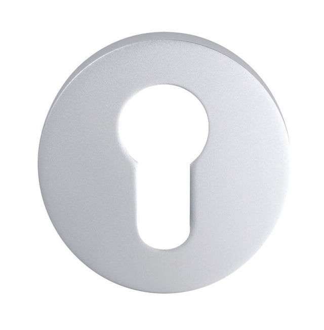 ESCUTCHEON - EURO PROFILE ON CONCEALED FIX ROUND ROSE - SATIN ANODISED ALUMINIUM - 52 x 8 - EACH