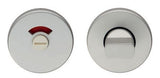 TURN & RELEASE ON CONCEALED FIX ROUND ROSE WITH INDICATOR - SATIN ANODISED ALUMINIUM - SET