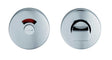 TURN & RELEASE ON CONCEALED FIX ROUND ROSE WITH INDICATOR (5MM FOLLOWER) - POLISHED ANODISED ALUMINIUM - SET