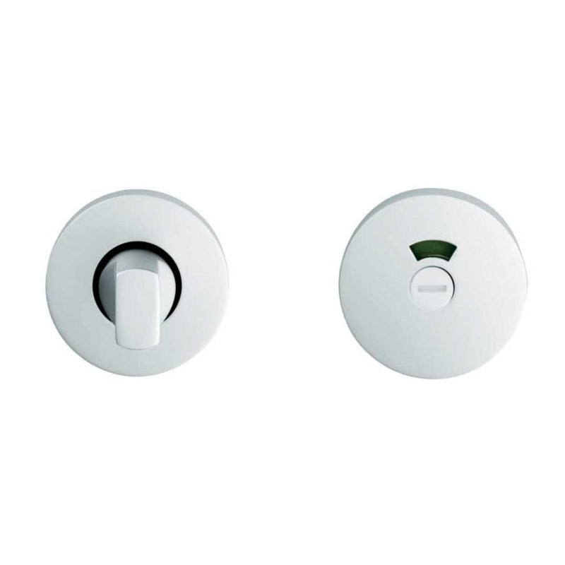TURN & RELEASE ON CONCEALED FIX ROUND ROSE WITH INDICATOR (5MM FOLLOWER) - SATIN ANODISED ALUMINIUM - SET