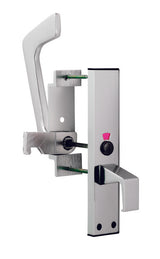 DISABLED TOILET HANDLE SET - POLISHED ANODISED ALUMINIUM - POLISHED ANODISED ALUMINIUM - EACH