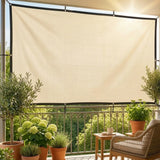 Outsunny Sun Shade Sail UV Protection Canopy with Stainless Steel Eyelets for Patio Garden 2 x 3 m Beige