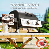 Outsunny Two-Burner Compact Gas Grill - Black