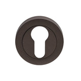 ESCUTCHEON - EURO PROFILE ON CONCEALED FIX ROUND ROSE - MATT BRONZE - EACH