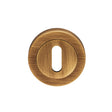 ESCUTCHEON - LOCK PROFILE ON CONCEALED FIX ROUND ROSE - ANTIQUE BRASS - EACH